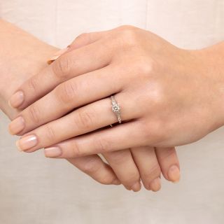 Art Deco .33 Carat Diamond Engagement Ring