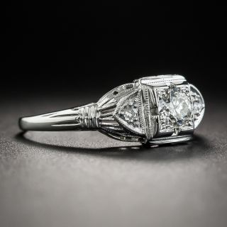 Art Deco .40 Carat Diamond Engagement Ring