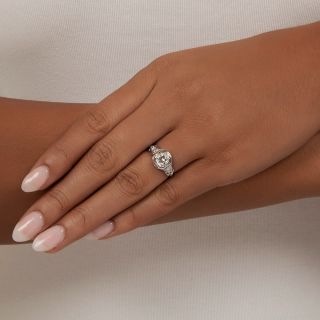 Art Deco .45 Carat Diamond Engagement Ring
