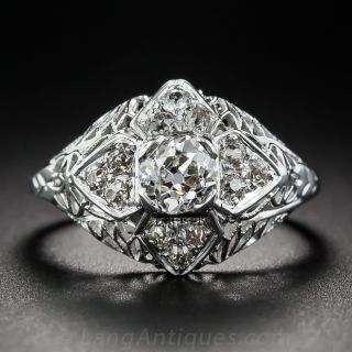 Art Deco.50 Carat Diamond Dome Ring
