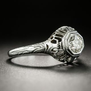 Art Deco .50 Carat Diamond Engagement Ring - Belais