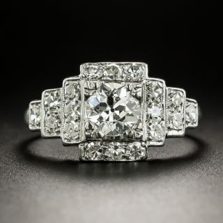Art Deco .55 Carat Diamond Engagement Ring - 2