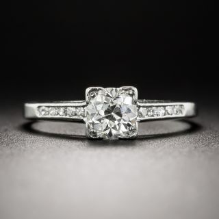 Art Deco .55 Carat Diamond Engagement Ring - 7