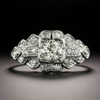 Art Deco .55 Carat Diamond Engagement Ring - 3
