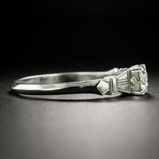 Art Deco .55 Carat Diamond Solitaire Engagement Ring
