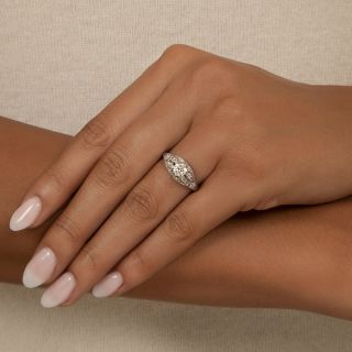 Art Deco .56 Carat Diamond Engagement Ring