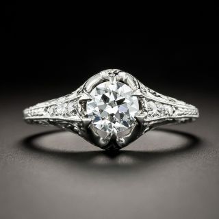 Art Deco .60 Carat Diamond Engagement Ring, Circa 1922 - 2
