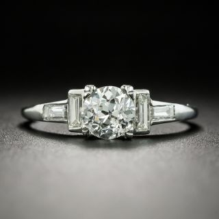 Art Deco .60 Carat Diamond Engagement Ring - GIA H SI1 - 2