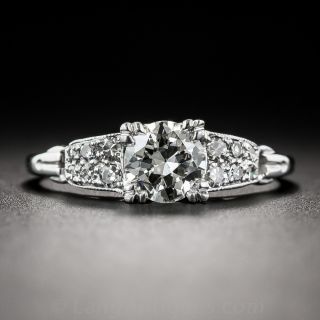 Art Deco .63 Carat Diamond Engagement Ring - 2
