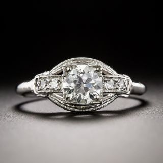 Art Deco .64 Carat Diamond Engagement Ring - GIA I VS2 - 3