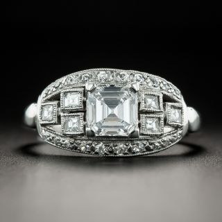 Art Deco .71 Carat Diamond Engagement Ring - GIA D VS1 - 2
