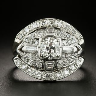 Art Deco .72 Carat Diamond Band Ring - 2