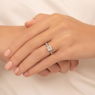 Art Deco .73 Carat Diamond Engagement Ring - GIA G VS2