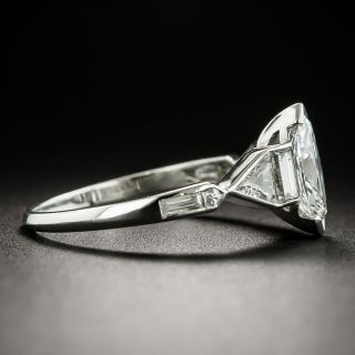 Art Deco .85 Carat Marquise-Cut Diamond Engagement Ring