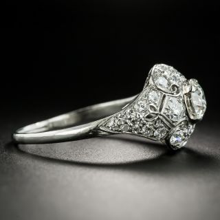 Art Deco .87 Carat Diamond Engagement Ring