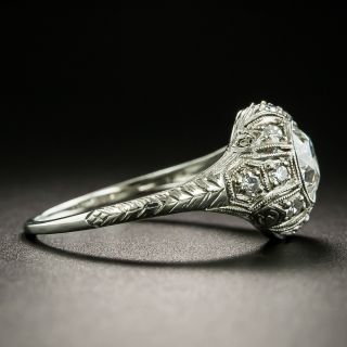 Art Deco .88 Carat Diamond Engagement Ring - GIA F VS2