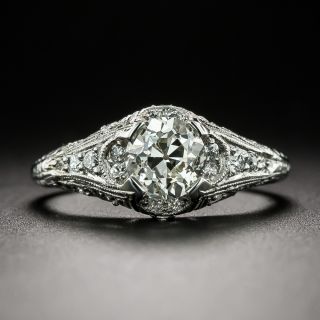 Art Deco .90 Carat Diamond Engagement Ring - GIA K VS1 - 2