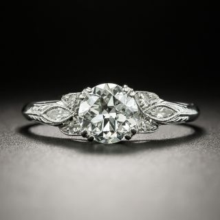 Art Deco .94 Carat Diamond Engagement Ring - GIA G VS2 - 3