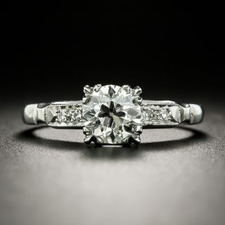 Art Deco .96 Carat Diamond Engagement Ring - GIA J VS1 by Lambert Brothers - 2