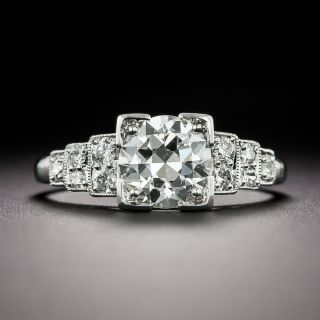 Art Deco .97 Carat Diamond Engagement Ring - GIA I VS2 - 2