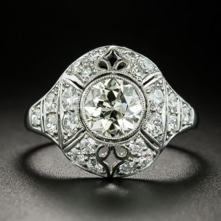 Art Deco .98 Carat Diamond Engagement Ring - GIA N VS2 - 3