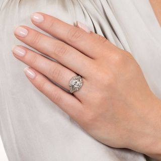 Art Deco .99 Carat Diamond Engagement Ring - GIA G VVS2