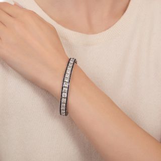 Art Deco Diamond and *Sapphire Bracelet