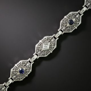Art Deco Diamond and Sapphire* Bracelet by Kohn & Co. - 2