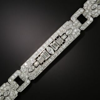 Art Deco Diamond Bracelet by Katz and Ogush - 2