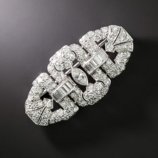Art Deco Diamond Brooch - 2