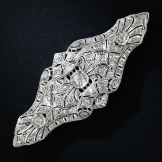 Art Deco Diamond Brooch - 4