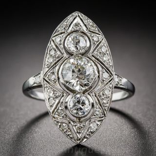 Art Deco Diamond Dinner Ring