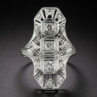 Art Deco Diamond Dinner Ring - 3