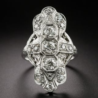 Art Deco Diamond Dinner Ring - 2
