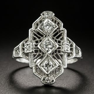 Art Deco Diamond Dinner Ring by Sinnock & Sherrill - 2