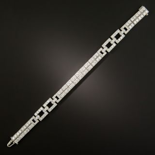 Art Deco Diamond Geometric Bracelet - 4