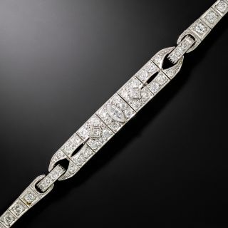 Art Deco Diamond Link Bracelet - 2