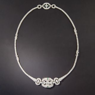 Art Deco Diamond Necklace/Bracelets Combo by Katz & Ogush - 1