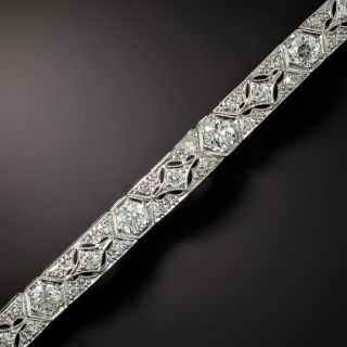 Art Deco Diamond Pierced Bracelet - 2