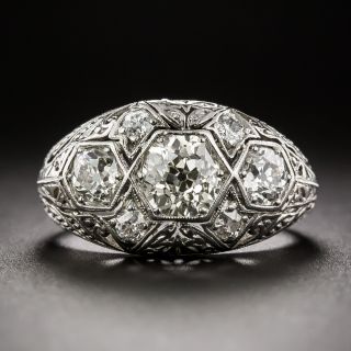 Art Deco Diamond Three-Stone Ring - 3