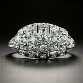 Art Deco Diamond Tonneau Ring - 2