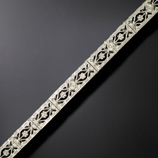 Art Deco Filigree Line Bracelet by Belais - 3