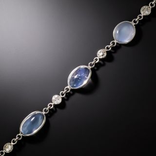 Art Deco Moonstone and Diamond Bracelet - 2