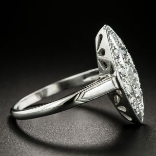 Art Deco Navette Diamond Dinner Ring