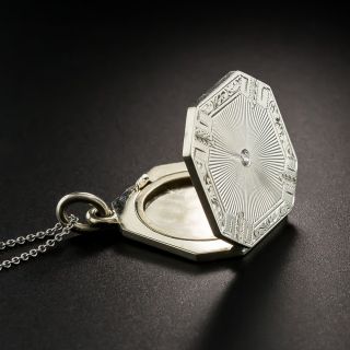 Art Deco Octagonal Diamond Locket