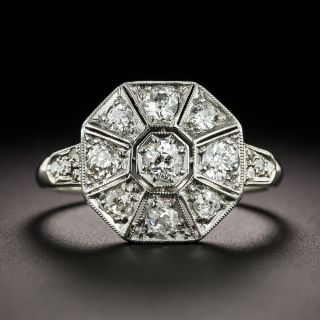 Art Deco Octagonal Diamond Ring - 2