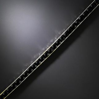 Art Deco Onyx Line Bracelet - 3
