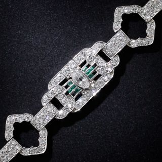 Art Deco Platinum Diamond