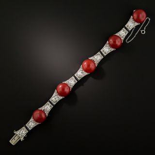 Art Deco Red Coral