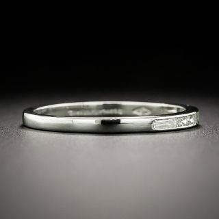 Art Deco Round and Baguette Diamond Band